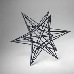 Dodecahedron Star Deco Sculpture - Interior home styling