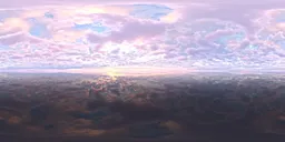 Morning sky scattered clouds