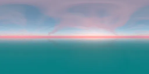 Pink Cloudy Sky Ocean