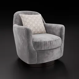 Reese Oatmeal Swivel Chair