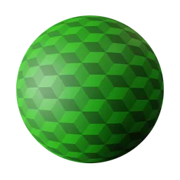 High-quality PBR green geometric cube pattern for 3D rendering in Blender and other 3D applications.