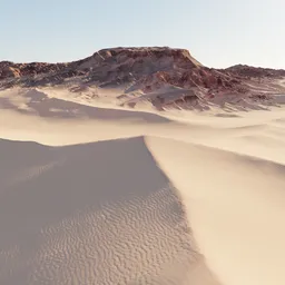 Desert Dunes Rocky Terrain