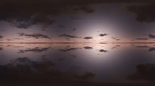 Moody sunset cloud reflection