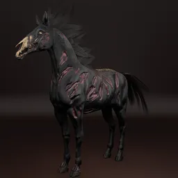 Zombie Horse - Rigged