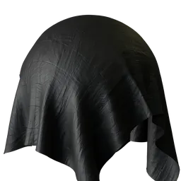 Checkered black fabric