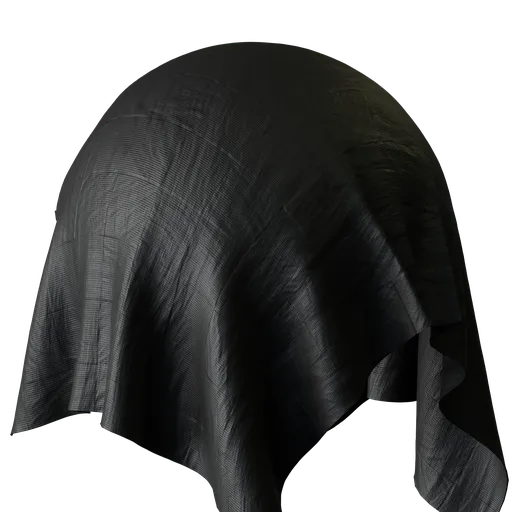 Checkered black fabric