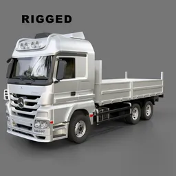 Mercedes Benz Actros Flatbed Truck
