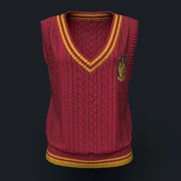 Women's Gryffindor Cableknit Vest