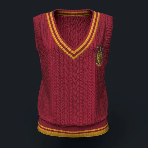 Women's Gryffindor Cableknit Vest