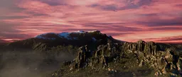 Majestic Mountain Landscape at Sunset