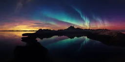 Aurora Night Twilight Landscape