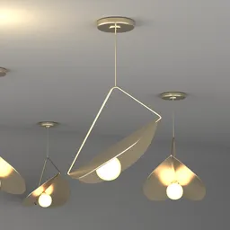 Ceiling Light Leaf Shape