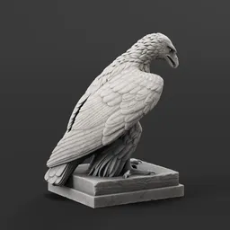 A eagle statue
