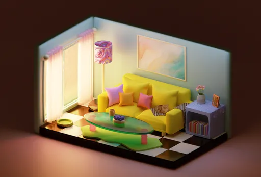 Pop art living room