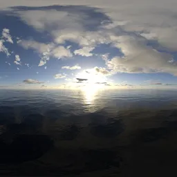 Sunset yellow light cloud 18k