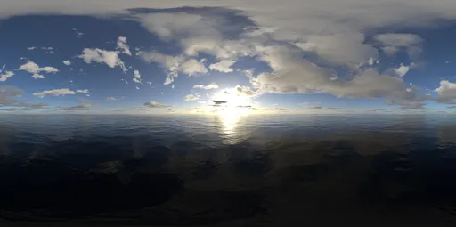 Sunset yellow light cloud 18k
