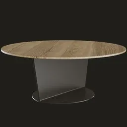 I-Beam Circular Coffee Table