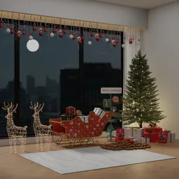 Cozy Christmas Eve Scene