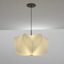"West Elm's Cirrus Hanging Pendant, a highly detailed 3D model for Blender 3D, features lively irregular edges and a whirling design inspired by Carpoforo Tencalla and Jesper Myrfors' art. This ceiling light boasts a trendy mentalray finish and is perfect for adding a touch of elegance to any space."