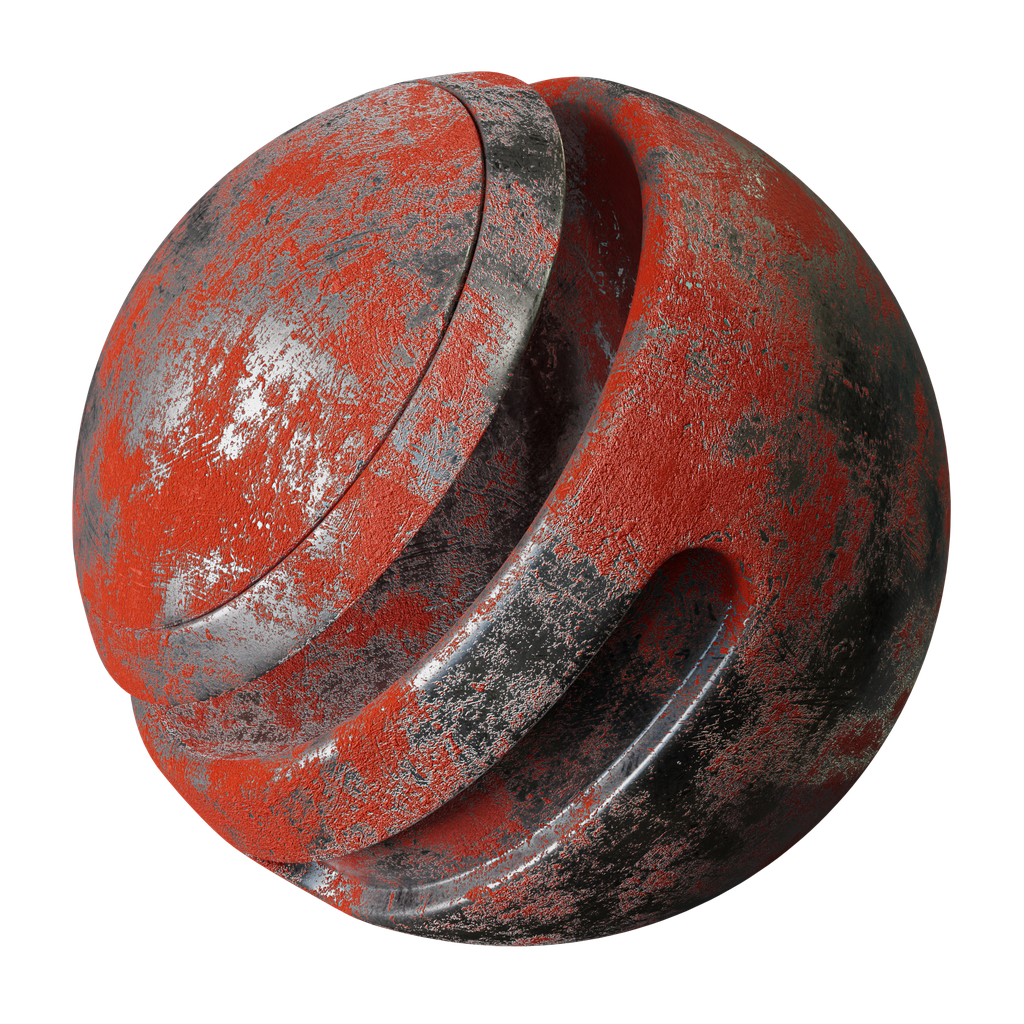 blenderkit-download-the-free-old-red-painted-metal-material