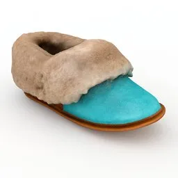 Slippers collar leather footwear shoe