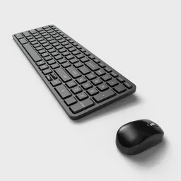 Keyboard and Mouse black
