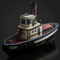 vintage tugboat