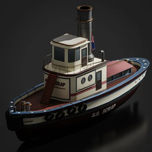 vintage tugboat
