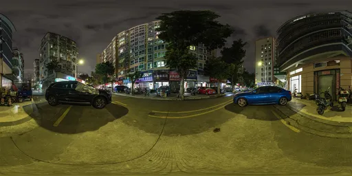 Roadside at night