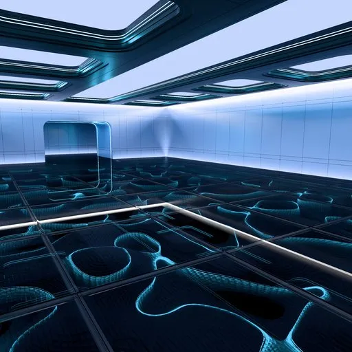 Futuristic Holo Car Showroom