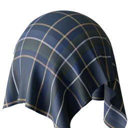 Tartan patternd fabric