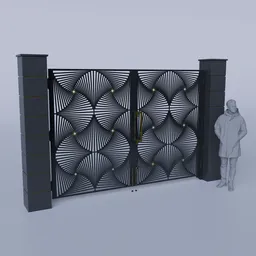 Geometric Double Metal Gate