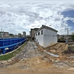 Bule Building Sky Cloudly