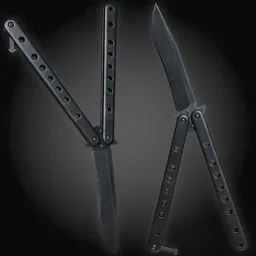 Black Butterfly Knife