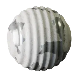 Corrugated Metal Paint White