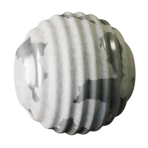 Corrugated Metal Paint White