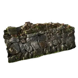 Mossy stone wall
