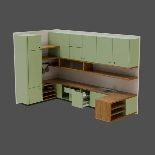 Modern Kitchen Furniture Set Minimalist