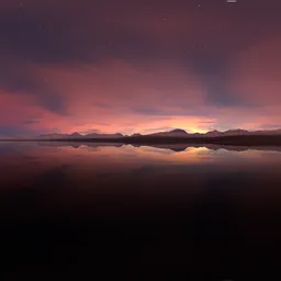 Colorful Twilight Sky Sunset Landscape