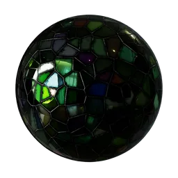 Glass stained panel