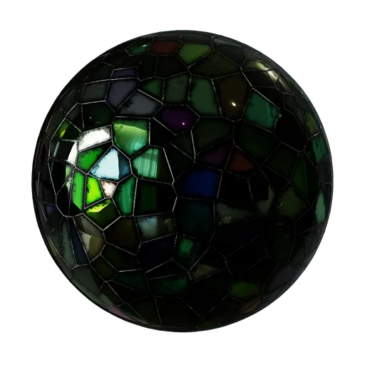 Glass stained panel
