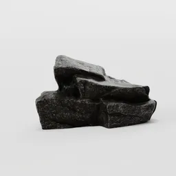 Flat Stone Rock Dark