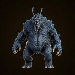 Mutant Insectoid Monster Rigged