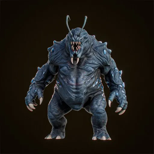 Mutant Insectoid Monster Rigged