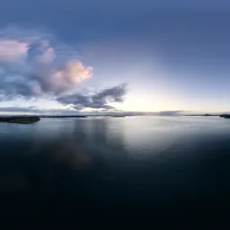 Cloudy Aerial Sunrise Ocean Coast