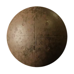 Rusty Perforated Metal Panels