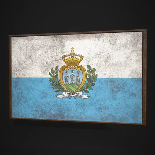 San Marino Flag Picture Frame