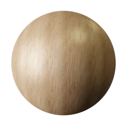 Pale wood 2K PBR texture for realistic rendering in Blender 3D and similar software, without displacement.