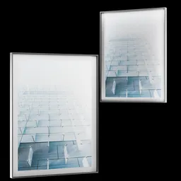 Glass Facade Photography Printed Frame