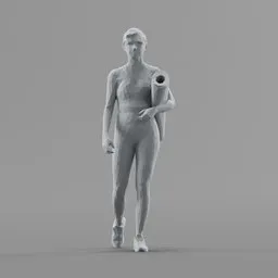Lowpoly Fitness Girl